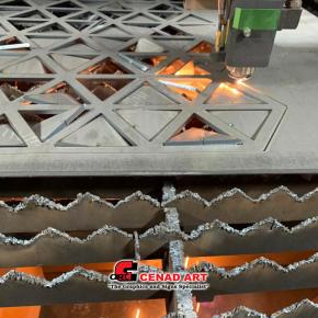 Laser cutting mild steel